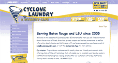 Desktop Screenshot of cyclonelaundry.com