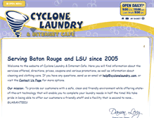 Tablet Screenshot of cyclonelaundry.com